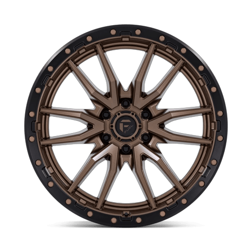Fuel Offroad D681 REBEL Matte Bronze Black Bead Ring 22x10 -13 6x139.7mm 106.1mm