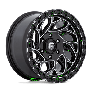 Fuel Offroad D840 RUNNER OR Gloss Black Milled 17x9 -12 6x135mm 87.1mm