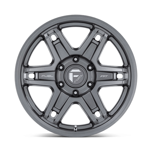 Fuel Offroad D838 SLAYER Matte Gunmetal 17x8.5 +1 6x114.3mm 66.3mm - Wheelwiz