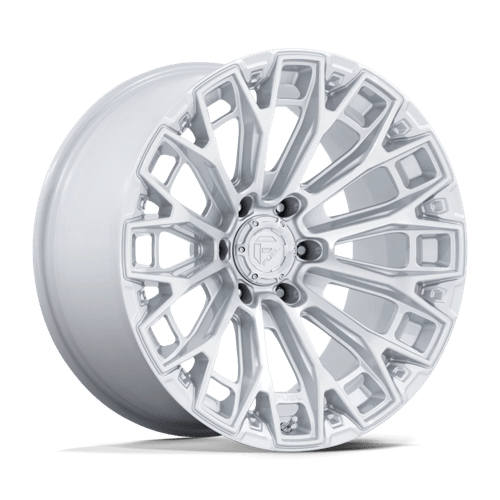 Fuel Offroad FC882 TRAX Gloss Silver W/ Machined Face 17x9 -12 6x135mm 87.1mm