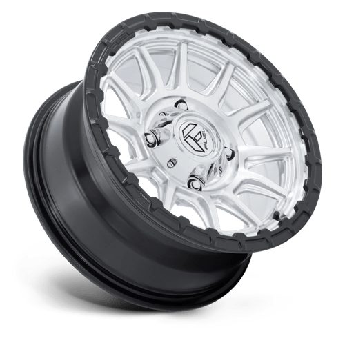 Fuel Offroad FV866 PISTON UTV Hyper Silver Mach-fc M-blk Lip 15x7 +10 5x114.3mm 72.6mm - Wheelwiz