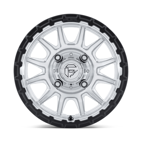 Fuel Offroad FV866 PISTON UTV Hyper Silver Mach-fc M-blk Lip 15x7 +10 4x137mm 96mm