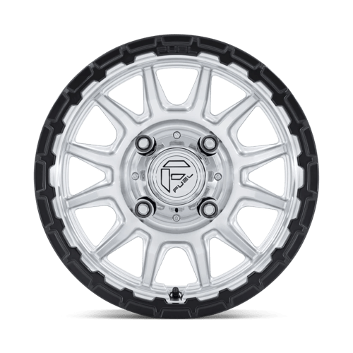 Fuel Offroad FV866 PISTON UTV Hyper Silver Mach-fc M-blk Lip 15x7 +10 4x156mm 115.1mm