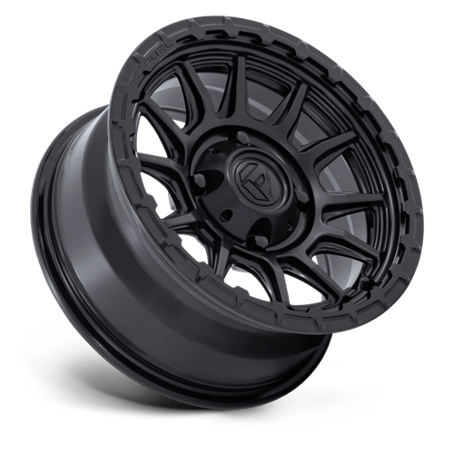 Fuel Offroad FV866 PISTON UTV Matte Black W/ Gloss Black Lip 15x7 +38 5x114.3mm 72.6mm - Wheelwiz