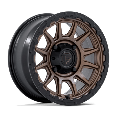 Fuel Offroad FV866 PISTON UTV Matte Bronze W Matte Black Lip 15x7 +38 6x139.7mm 100.3mm - Wheelwiz