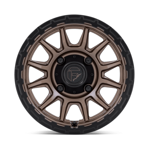 Fuel Offroad FV866 PISTON UTV Matte Bronze W Matte Black Lip 15x7 +10 4x110mm 79.4mm