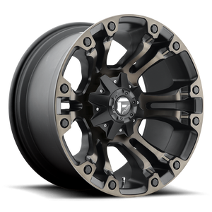 Fuel Offroad D569 VAPOR Matte Black Double Dark Tint 17x9 -12 5x114.3|5x127mm 78.1mm - WheelWiz