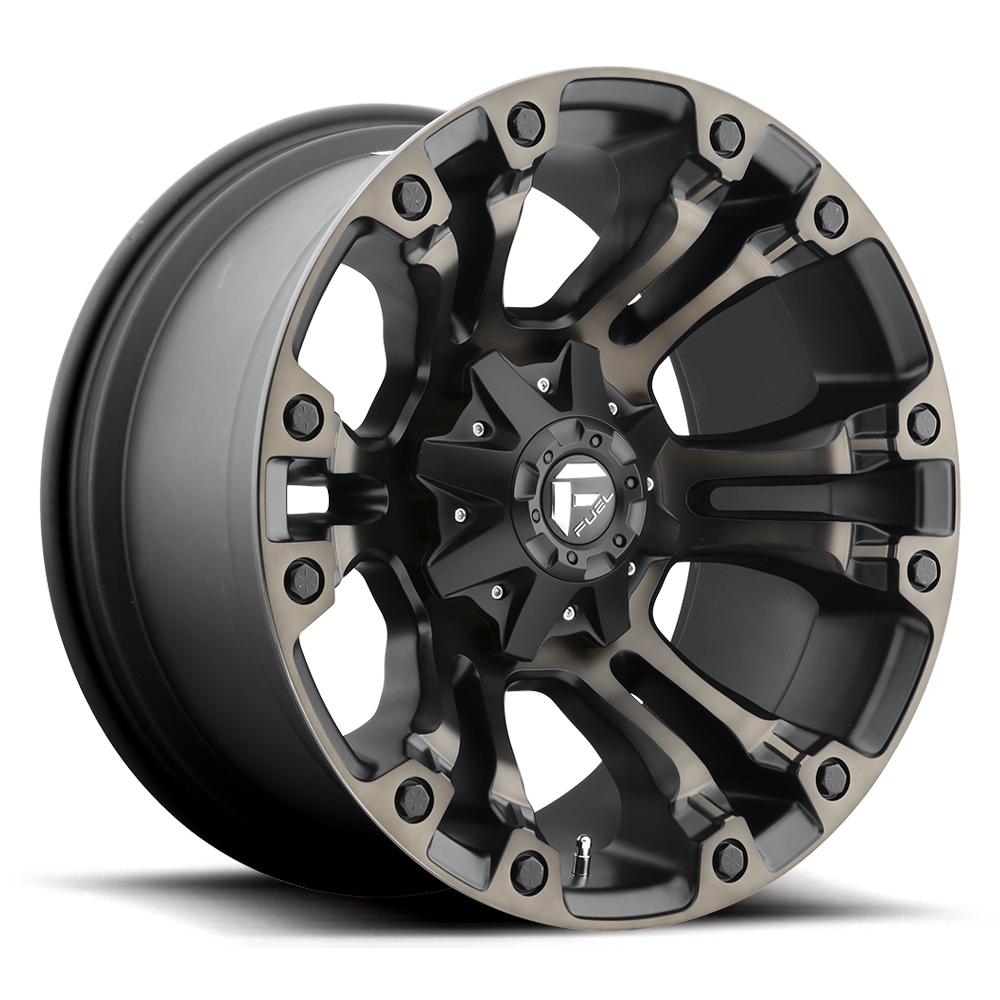 Fuel Offroad D569 VAPOR Matte Black Double Dark Tint 22x10 -18 8x165.1mm 125.1mm - WheelWiz