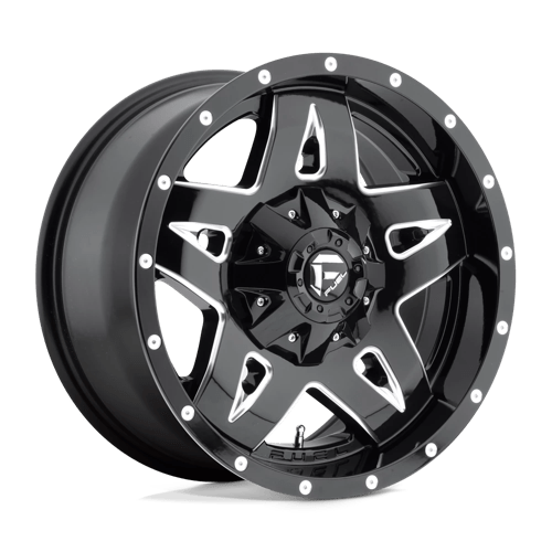 Fuel Offroad D554 FULL BLOWN Gloss Black Milled 18x9 +1 5x139.7|5x150mm 110.1mm - Wheelwiz