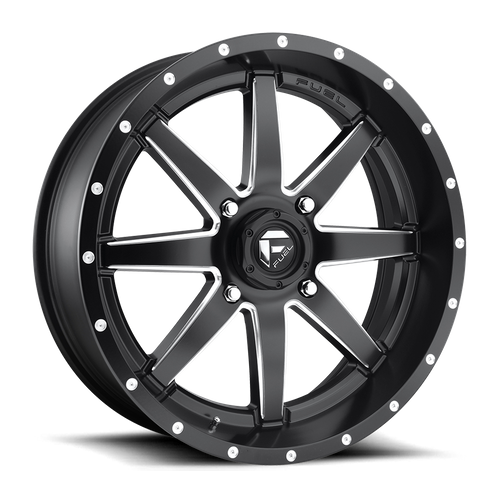 Fuel Off-road D538 MATTE BLACK MILLED 20x7 +13 4x156mm 132mm - Wheelwiz