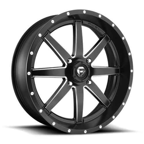 Fuel Off-road D538 MATTE BLACK MILLED 22x7 +13 4x137mm 110.1mm