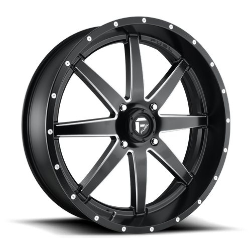 Fuel Off-road D538 MATTE BLACK MILLED 24x7 +13 4x156mm 132mm - Wheelwiz