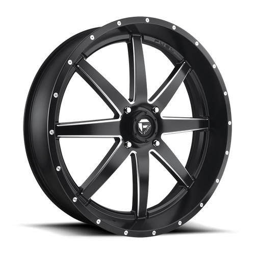 Fuel Off-road D538 MAVERICK MATTE BLACK MILLED 26x7 +13 4x137mm 110.1mm - Wheelwiz