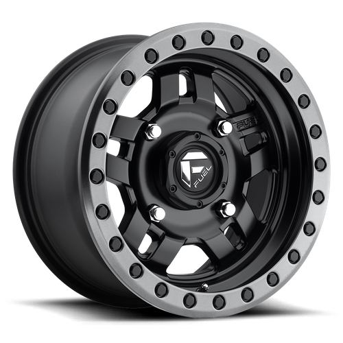 Fuel Off-road D557 MATTE BLACK GUN METAL RING 14x7 +13 4x156mm 132mm - Wheelwiz