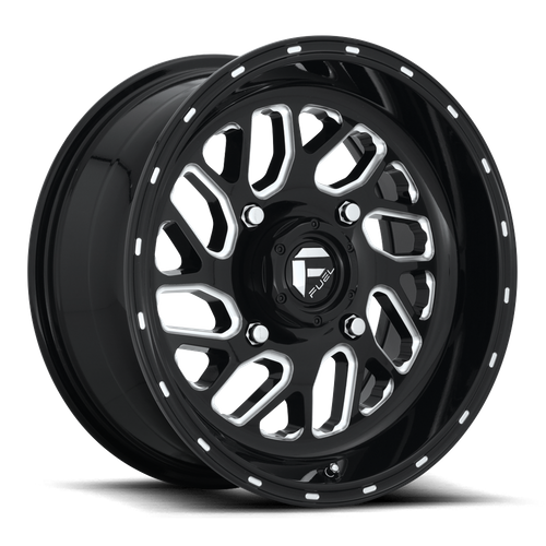 Fuel Off-road D581 GLOSS BLACK MILLED 16x7 +13 4x137mm 110.1mm - Wheelwiz