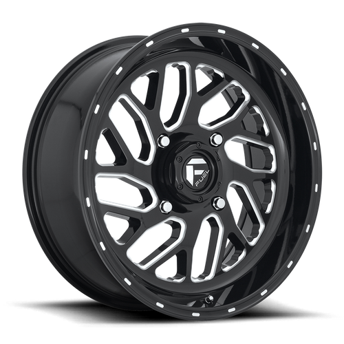 Fuel Off-road D581 GLOSS BLACK MILLED 18x7 +13 4x156mm 132mm - Wheelwiz