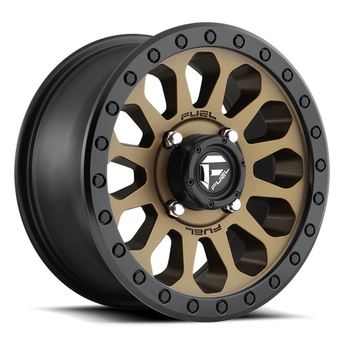 Fuel Off-road D600 MATTE BRONZE BLACK BEAD RING 15x7 +13 4x156mm 132mm - Wheelwiz