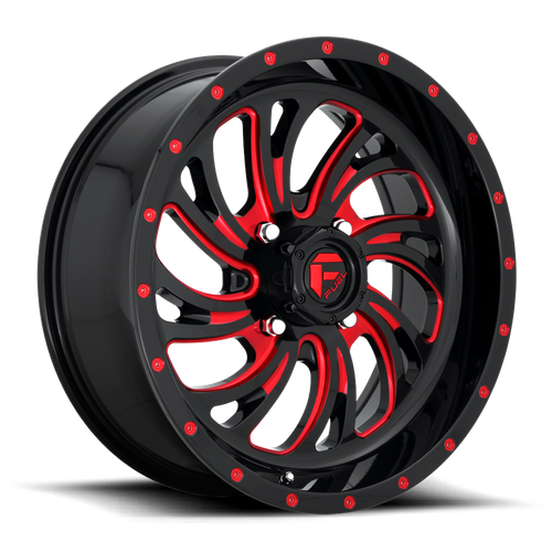 Fuel Off-road D642 GLOSS BLACK RED TINTED CLEAR 18x7 +13 4x156mm 132mm - Wheelwiz