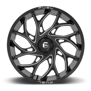Fuel Off-road D741 GLOSS BLACK MILLED 24x7 +13 4x156mm 132mm