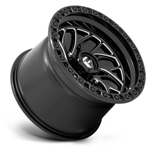 Fuel Offroad D741 RUNNER UTV Gloss Black Milled 15x10 0 4x156mm 132mm - Wheelwiz