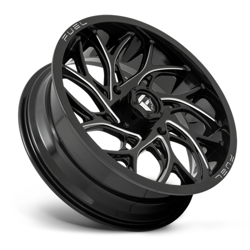 Fuel Off-road D741 GLOSS BLACK MILLED 20x7 +13 4x137mm 110.1mm - Wheelwiz