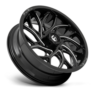 Fuel Off-road D741 GLOSS BLACK MILLED 20x7 +13 4x137mm 110.1mm - Wheelwiz