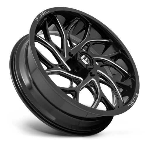 Fuel Offroad D741 RUNNER UTV Gloss Black Milled 22x7 0 4x156mm 132mm - Wheelwiz