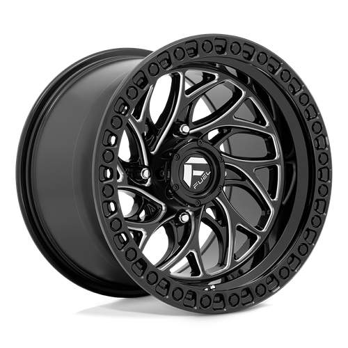 Fuel Offroad D741 RUNNER UTV Gloss Black Milled 15x10 0 4x137mm 110.1mm - Wheelwiz