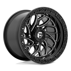 Fuel Offroad D741 RUNNER UTV Gloss Black Milled 15x10 0 4x137mm 110.1mm - Wheelwiz