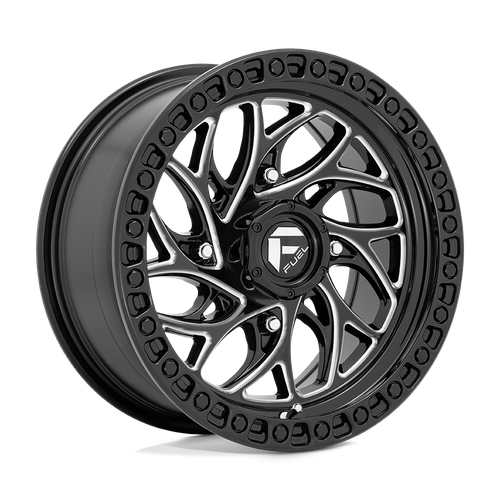 Fuel Offroad D741 RUNNER UTV Gloss Black Milled 15x7 +10 4x156mm 132mm - Wheelwiz