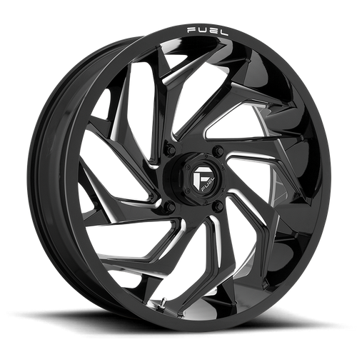 Fuel Off-road D753 GLOSS BLACK MILLED 24x7 +13 4x156mm 132mm - Wheelwiz