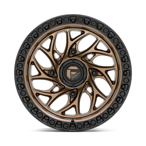 Fuel Offroad D777 RUNNER UTV Bronze W/ Black Ring 15x10 0 4x156mm 132mm - Wheelwiz