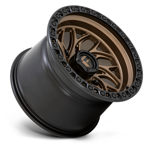 Fuel Offroad D777 RUNNER UTV Bronze W/ Black Ring 15x10 0 4x156mm 132mm - Wheelwiz