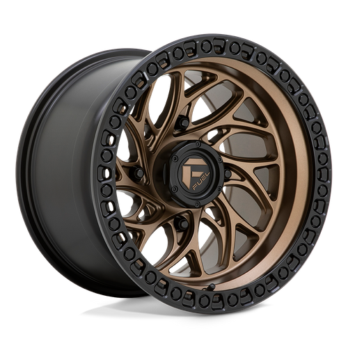 Fuel Offroad D777 RUNNER UTV Bronze W/ Black Ring 15x10 0 4x156mm 132mm - Wheelwiz