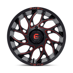 Fuel Offroad D779 RUNNER UTV Gloss Black Milled Candy Red 18x7 +13 4x156mm 132mm - Wheelwiz