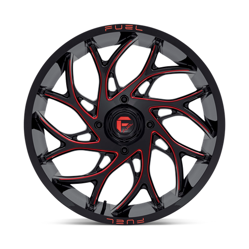 Fuel Offroad D779 RUNNER UTV Gloss Black Milled Candy Red 24x7 +13 4x156mm 132mm