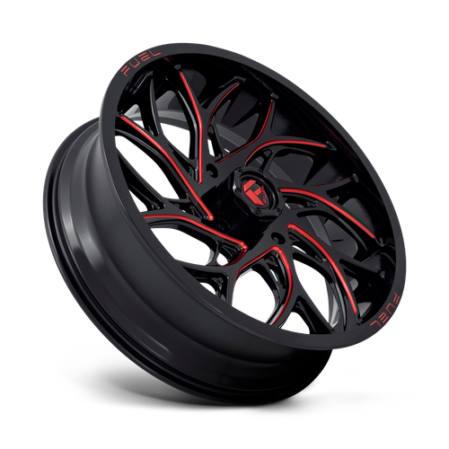 Fuel Offroad D779 RUNNER UTV Gloss Black Milled Candy Red 24x7 +13 4x156mm 132mm