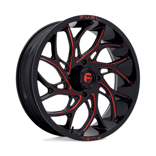 Fuel Offroad D779 RUNNER UTV Gloss Black Milled Candy Red 24x7 +13 4x156mm 132mm