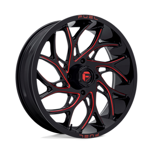 Fuel Offroad D779 RUNNER UTV Gloss Black Milled Candy Red 24x7 +13 4x156mm 132mm