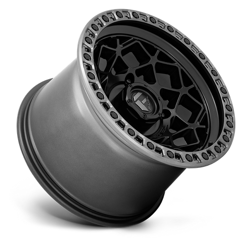 Fuel Offroad D783 UNIT UTV Matte Black W/ Gunmetal Ring 15x10 0 4x137mm 110.1mm