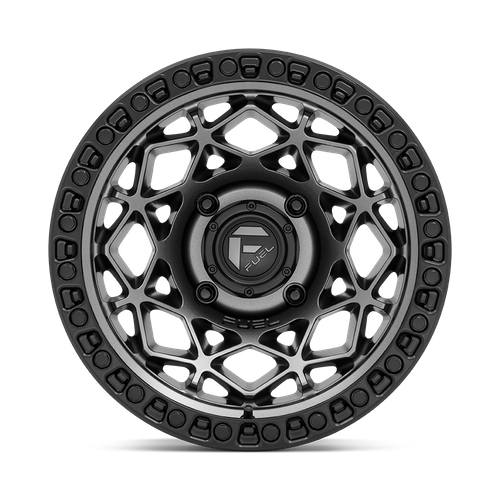 Fuel Offroad D784 UNIT UTV Gunmetal W/ Matte Black Ring 15x7 +10 4x137mm 110.1mm