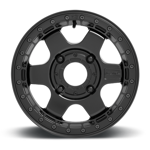 Fuel Offroad D922 BLOCK UTV BEADLOCK Matte Black W/ Black Ring 15x6 +38 4x156mm 132mm - Wheelwiz