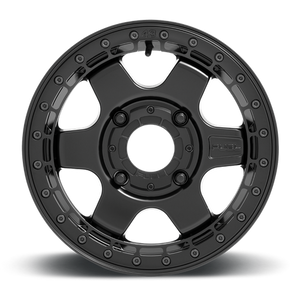 Fuel Offroad D922 BLOCK UTV BEADLOCK Matte Black W/ Black Ring 15x6 +38 4x156mm 132mm - Wheelwiz