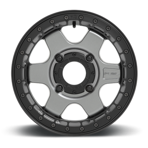 Fuel Off-road D923 BLOCK BL - OFF ROAD ONLY MATTE GUN METAL WITH BLACK RING 15x6 +38 4x137mm 110.1mm