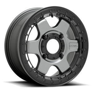 Fuel Off-road D923 BLOCK BL - OFF ROAD ONLY MATTE GUN METAL WITH BLACK RING 15x6 +38 4x137mm 110.1mm