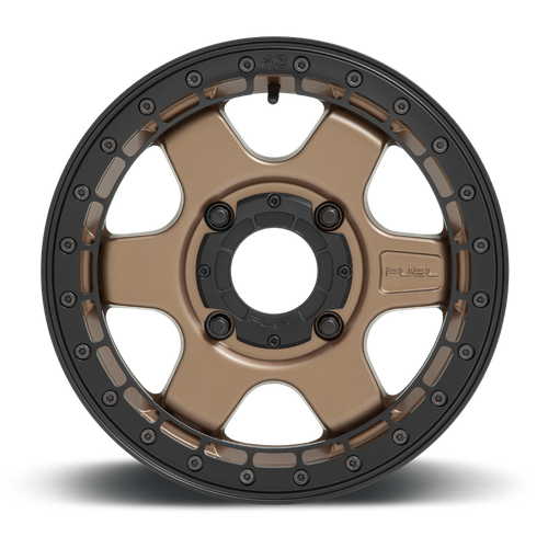 Fuel Off-road D924 BLOCK BL - OFF ROAD ONLY MATTE BRONZE WITH BLACK RING 15x6 +38 4x137mm 110.1mm