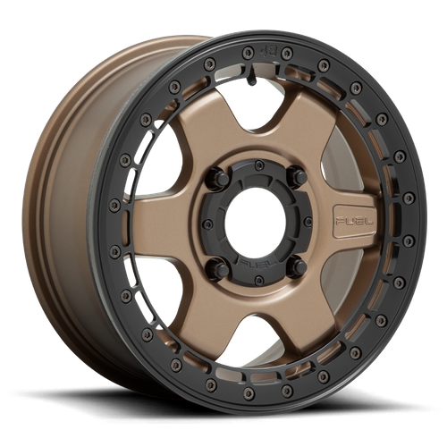 Fuel Off-road D924 BLOCK BL - OFF ROAD ONLY MATTE BRONZE WITH BLACK RING 15x6 +38 4x137mm 110.1mm