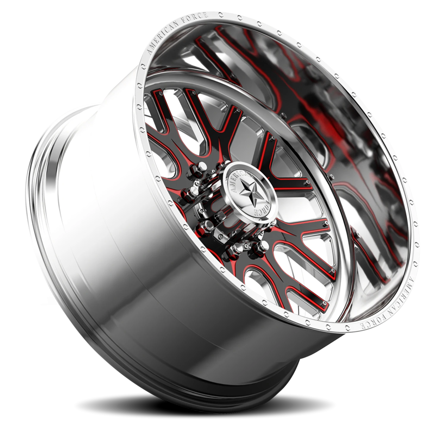 American Force 254 Fallout FP Polished 20x10 -25 8x165.1mm 117mm - Wheelwiz