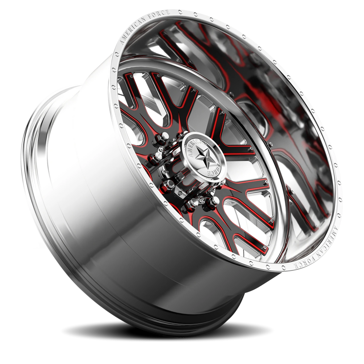 American Force 254 Fallout FP Polished 24x16 -101 8x180mm 124mm - Wheelwiz