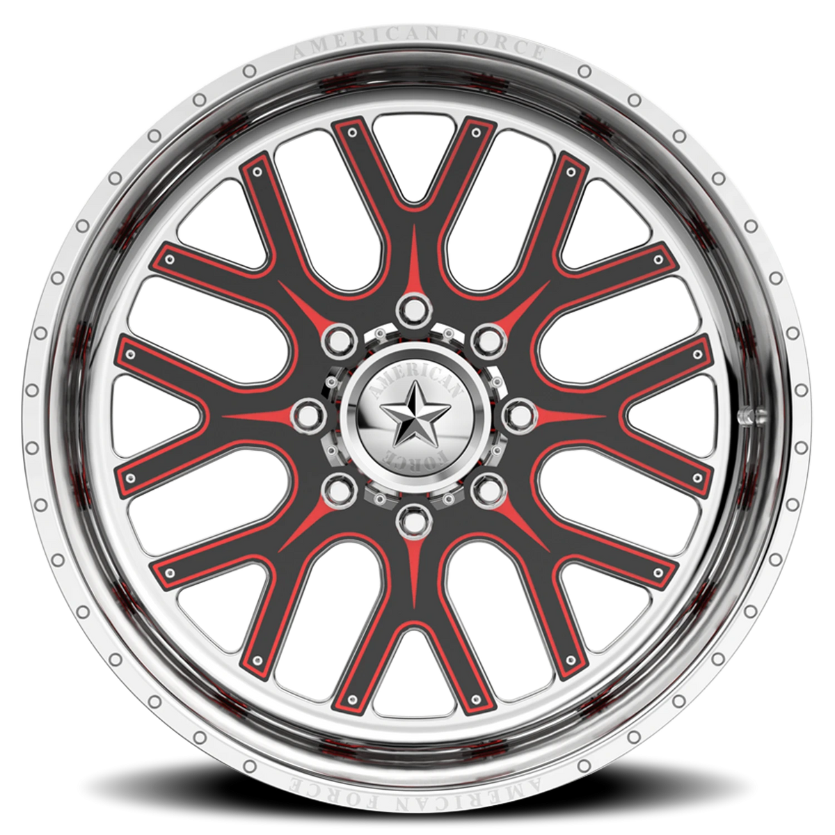 American Force 254 Fallout FP Polished 24x16 -101 8x180mm 124mm - Wheelwiz